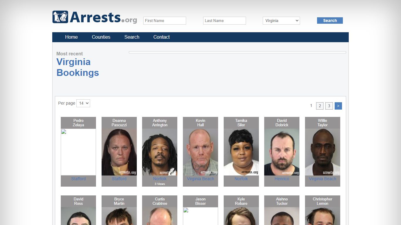 Virginia Arrests and Inmate Search